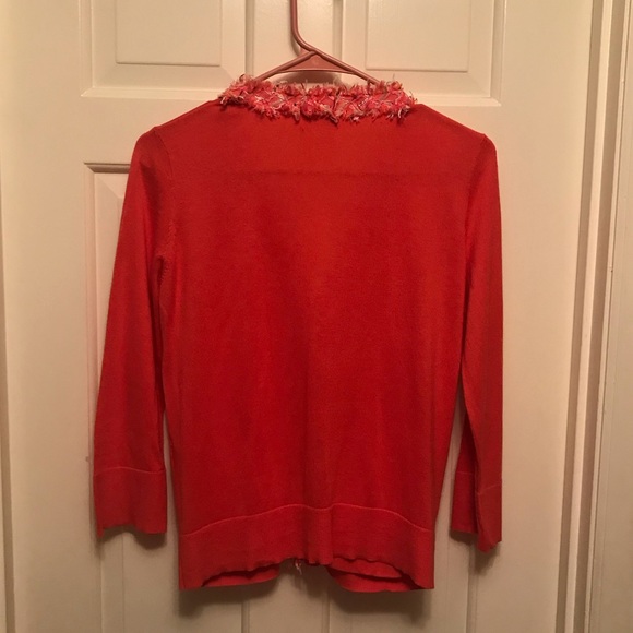 Kate Spade Orange Cardigan Size L - Picture 2 of 6